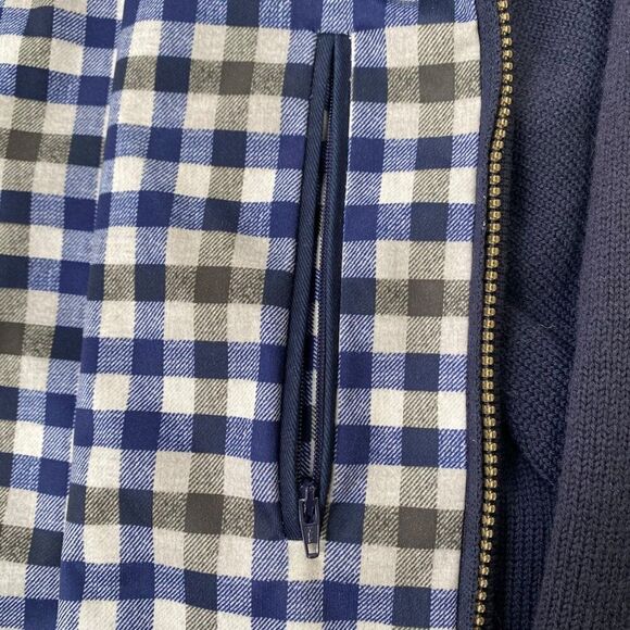 Orvis Men's Wool Ultimate Foul Weather Sweater Wool Blend Navy Blue Size L - Picture 7 of 9